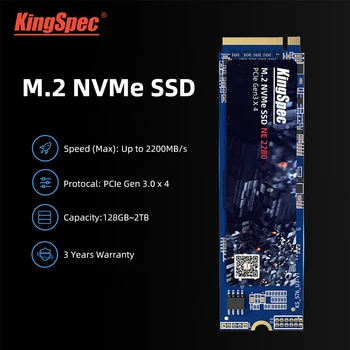 Caldo KingSpec M. 2 NVME ssd M2 1 TB PCIe NVME SSD 128GB, 256 gb, 512 gb e 2 tb Unità a Stato Solido 2280 Hard Disk Interno hdd per Desktop