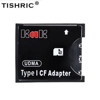 TISHRIC SD a CF di Tipo I con Adattatore SD SDHC SDXC memory Card MMC Standard Compact Flash di Tipo I Card Reader Converter