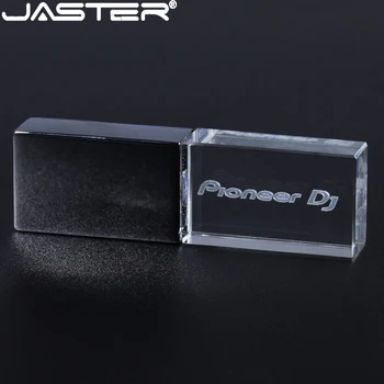 In Metallo con Cristallo Unità Flash USB ad Alta Velocità di Scrittura Memory Stick Colore Luce LED per DJ Pioneer Premio Pen Drive 64GB 128GB