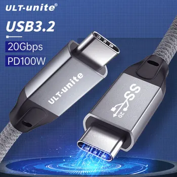 USB 3.2 Cavo PD100W Veloce Cavo di Carica 4K di Tipo C, a C, cavo Dati 20Gbps Pieno Funcation Cavo Dati Per Cellulare Portatile Huawei, Xiaomi