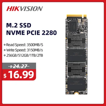 Hikvision NVME SSD m2 1 TB 128GB, 256 GB, 512 GB Interna a Stato Solido M. 2 SSD sata PCIE 2280 Hard Disk HDD per il Desktop del computer Portatile