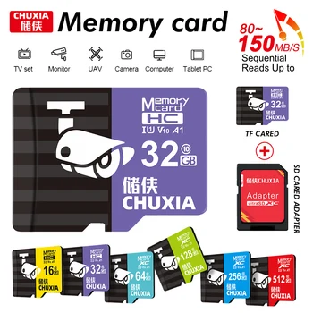 Z-tuta Nuova TF Mini SD Card da 256 GB, 512 GB 128 GB 64 GB Classe 10 Micro Scheda di Memoria Flash per il Telefono cellulare/Computer/Telecamera/ Monitor Flash Card