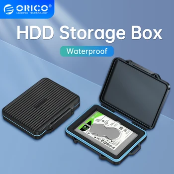 ORICO da 2,5 pollici SSD/HDD Custodia Impermeabile Shookproof Hard Drive Protector Organizzatore HDD Box con Moschettone Etichetta