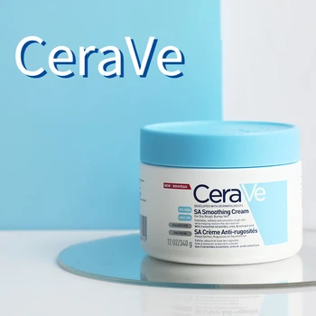 CeraVe SA Levigante Crema Idratante per il Viso Acido Salicilico Esfolia Acido Ialuronico, Ceramidi Nutriente Riparazione Barriera 340g