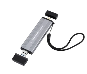 USB C 3.1 M. 2 NVMe SSD Caso Custodia NGFF disco Rigido SATA Adattatore M. 2 NVME SSD SATA Enclosure Tool-Free