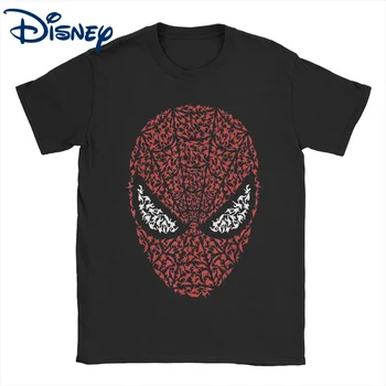 Vintage Marvel Spiderman Testa di T-Shirt Donna girocollo 100% Cotone T-Shirt Disney Manica Corta Tees di Abiti Classici