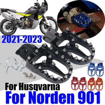 Accessori moto Poggiapiedi Pedane poggiapiedi Pedane Pedali Parti Per Husqvarna NORDEN 901 NORDEN901 2021 2022 2023