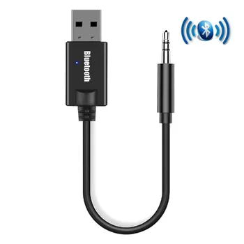 Ricevitore Bluetooth Kit per Auto Mini USB 3,5 MM Jack Audio AUX Auto MP3 Musica Dongle Adattatore per Tastiera Wireless Radio FM Altoparlante