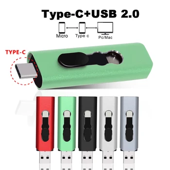 OTG Flash Drive USB di Tipo C Pen Drive da 512 gb 128GB 256GB 64GB 32GB Chiavetta USB 16gb 8gb 4gb Chiavetta usb per Tipo-C Dispositivo