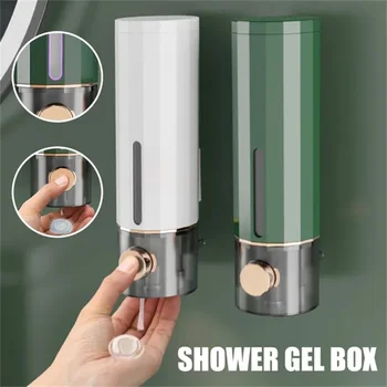 450ML Touchless a Parete Dispenser di Sapone in Bagno Disinfettante Shampoo e Gel Doccia Contenitore Flacone Dispenser di Sapone Liquido