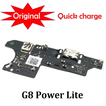 USB Dock di Ricarica, Porta Connettore del Cavo della flessione del Consiglio Microfono Mic Parti di Riparazione Per Motorola Moto G8 Power Lite