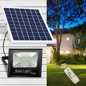 300W 200W 100W 50W Proiettore Solare Impermeabile Leggero Refletor Solare Foco Faretto a LED Luce solare all'Aperto Alimentata Seurity Luce