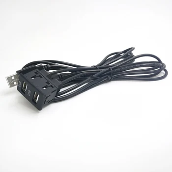 Biurlink 100CM Connettore USB Dual USB Cavo di Ricarica per VW Audi A4 A5 A6 A8 Q3 Q5 Toyota