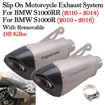 Per BMW S1000RR S1000R 2010 - 2014 2015 2016 Moto 60mm Modificare il Tubo di Scarico Sistemi di GP Racing Fuga Moto Silenziatore DB Killer