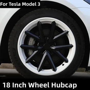18-Pollici Coprimozzo Per la Tesla Model 3 Il 2020 2022 Ruota Kit Tappo Originale le Prestazioni di un'Auto Sostitutiva ABS Ruota Tappo Copertura integrale Protecto