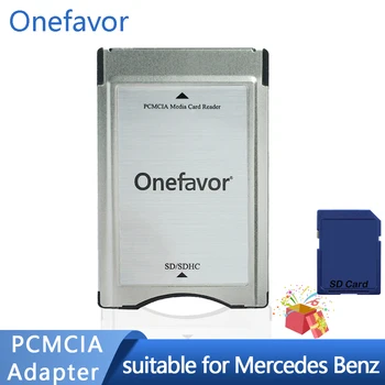 Promozione!!! Adattatore per schede SD Onefavor SD al PC adattatore PCMCIA per Mercedes Benz E300C280S500S600 MP3 per auto con scheda di memoria SD