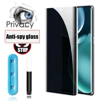 Per Xiaomi 13 Pro 11 12 Ultra Privacy Vetro Temperato Mi 12 12X Anti Spy Film Civi 2 MIX4 Nota 10 Lite incollaggio UV protezione di Schermo