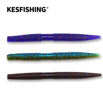 KESFISHING Pesca Lures135mm Senko Worm Basso Worm Soft Artificiale plastica Esche Leurre souple Attrezzature per la Pesca Free shiping